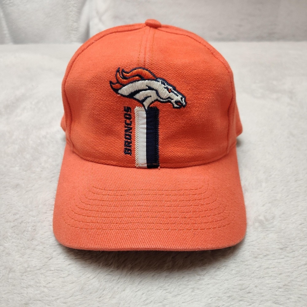 Denver‎ Broncos Logo 7 Hat Cap Strap Back Mens One Size Orange NFL Football
